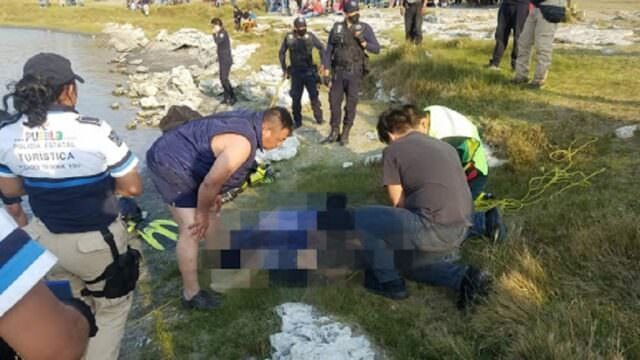 Doble tragedia en Alchichica: padre e hijo mueren ahogados en la laguna